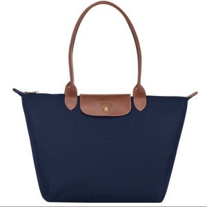 Longchamp Small Navy Blue Le Pliage Tote Bag